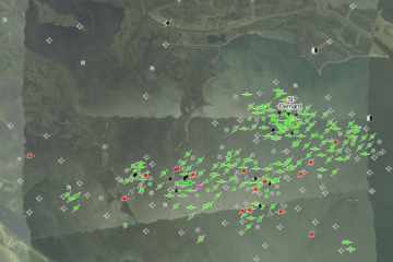 If you are new to an area you can use the SONRIS map to identify the location of gas/oil rigs. You can plot these locations into your GPS and plan your fishing trip.