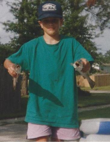 Young Devin Denman with speckled trout