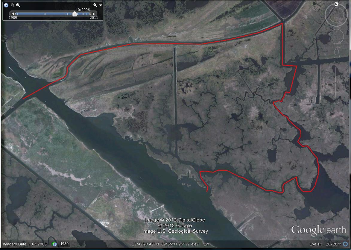 route around the mrgo rock dam how to get around