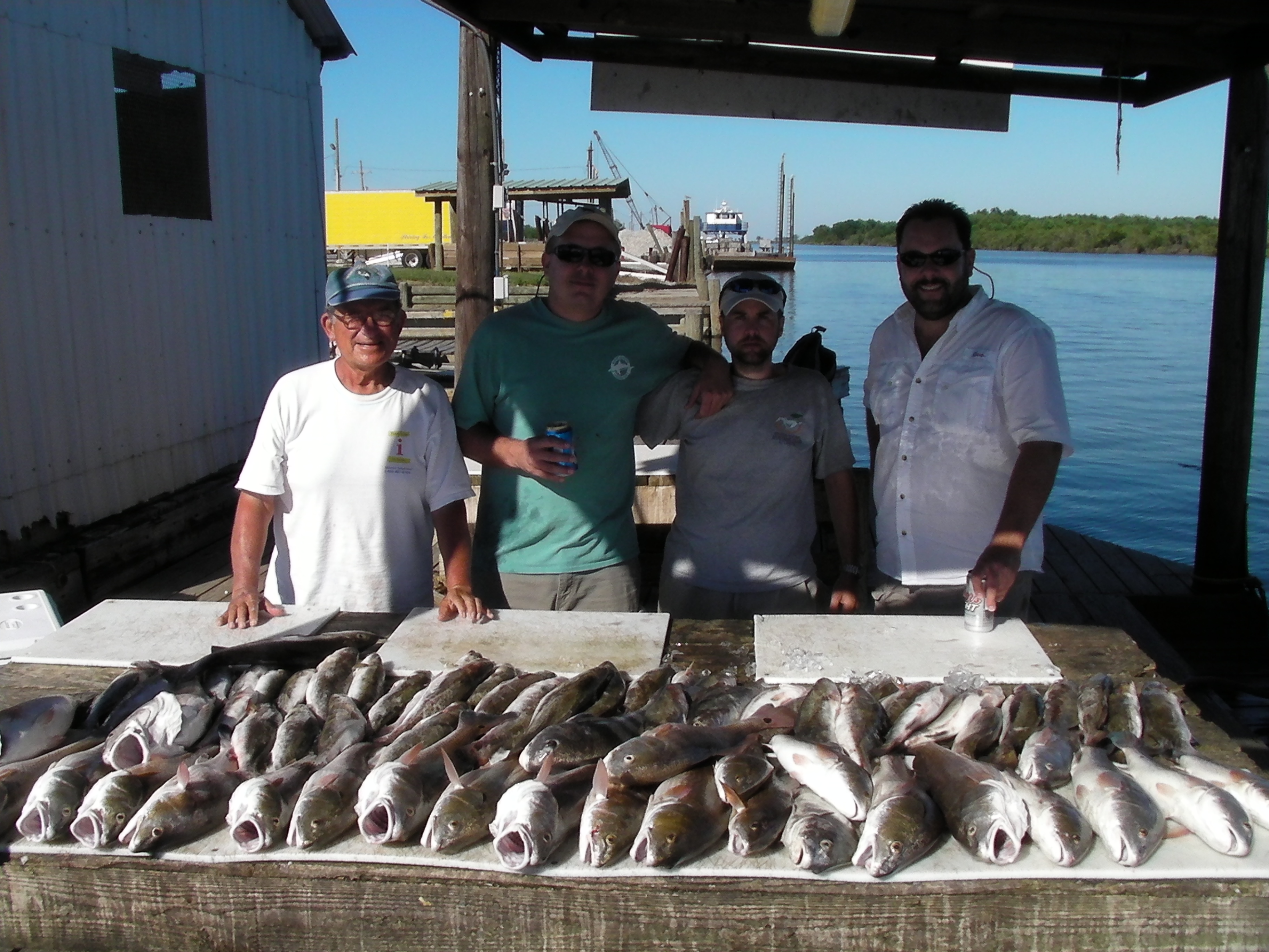 Happy Group great fishing trip for reds and trout