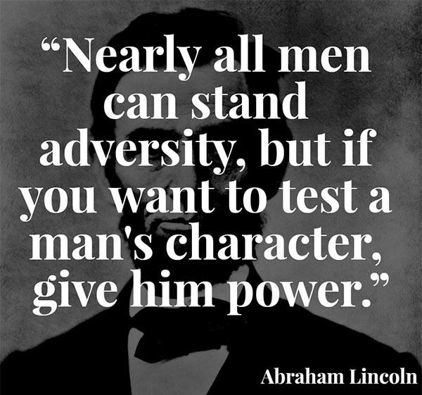 Abraham Lincoln Quote Power