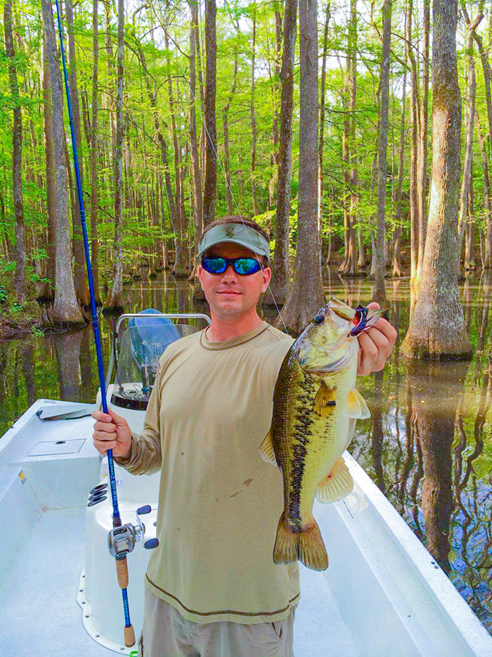 Chicot Lake Largemouth Bass louisiana angler freshwater cypress trees