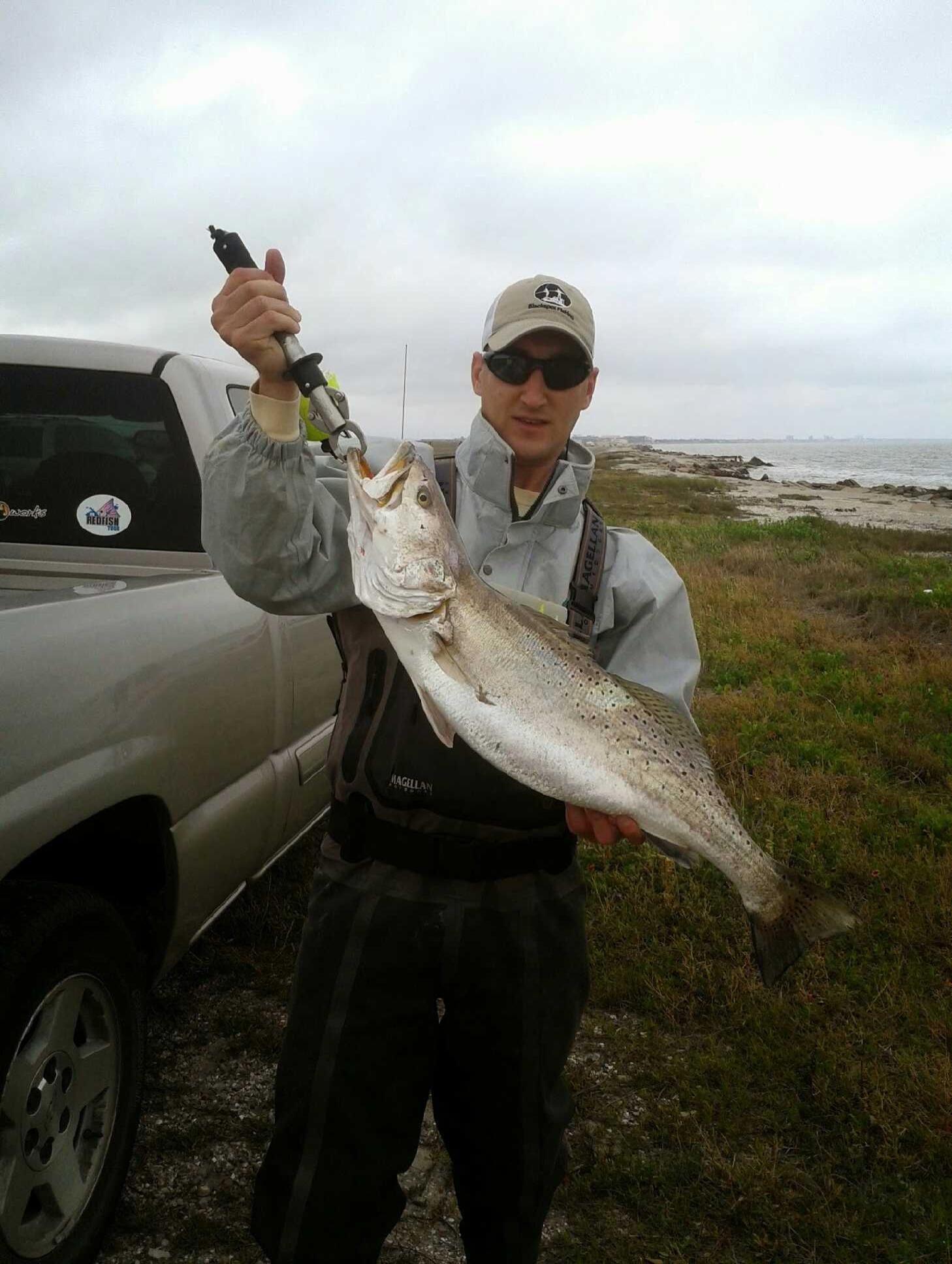 Chris Bush 11lb Speckled Trout big speckled trout gator trout yellow mouth chris bush podcast inshore saltwater texas louisiana florida gulf coast