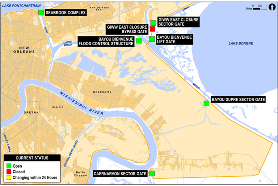 Bayou Bienvenue Tide Chart