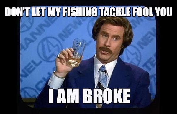 ron burgundy fishing tackle