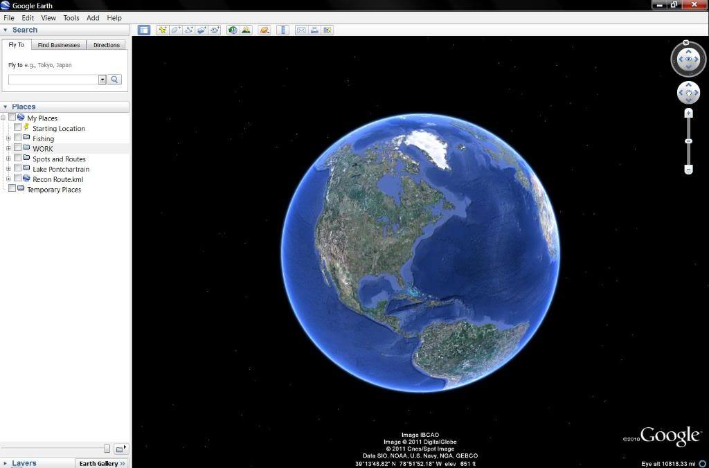 Use Google Earth to Create GPS Routes Fishing