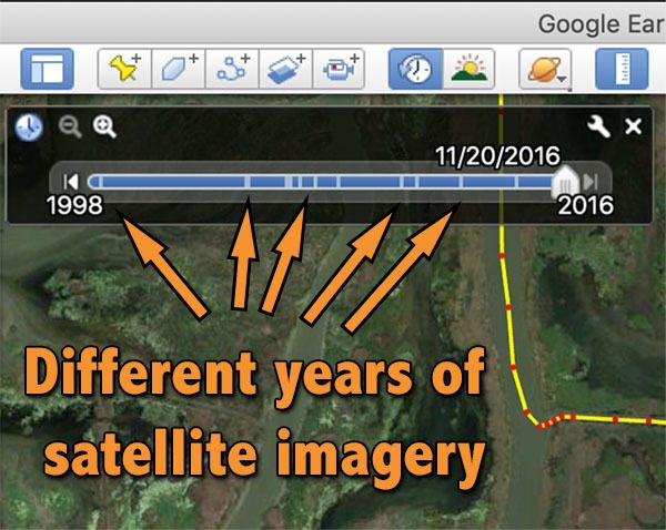 Google Earth Time Slider