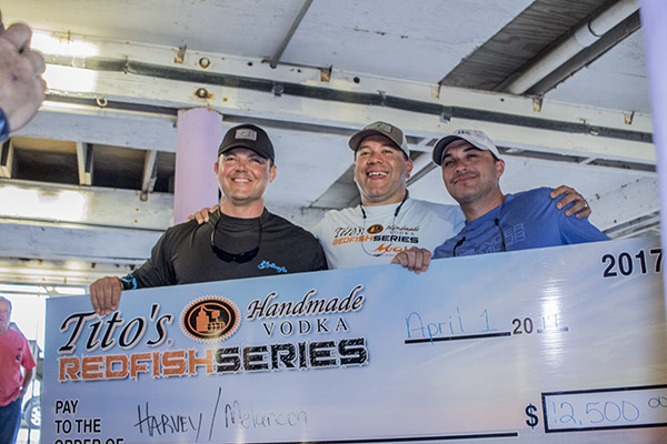 Harvey Melancon Winners Redfish Series