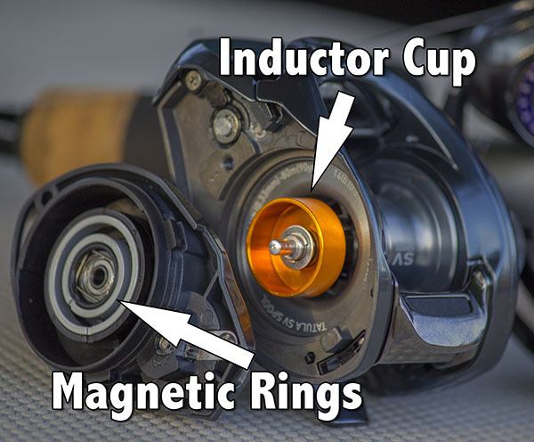 Inductor Cup and Magnetic Rings for Daiwa's Air Brake System