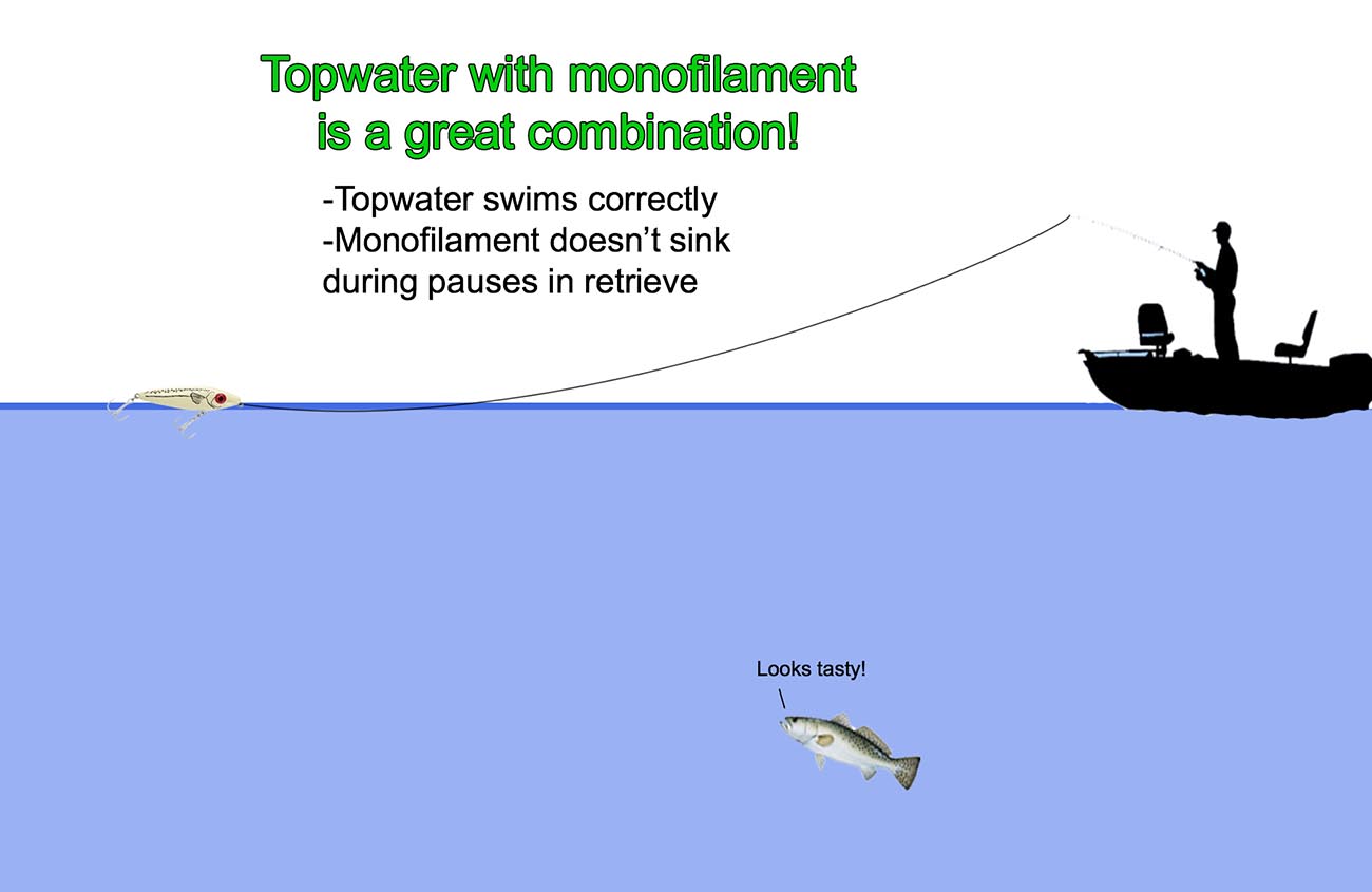 Monofilament and Topwater