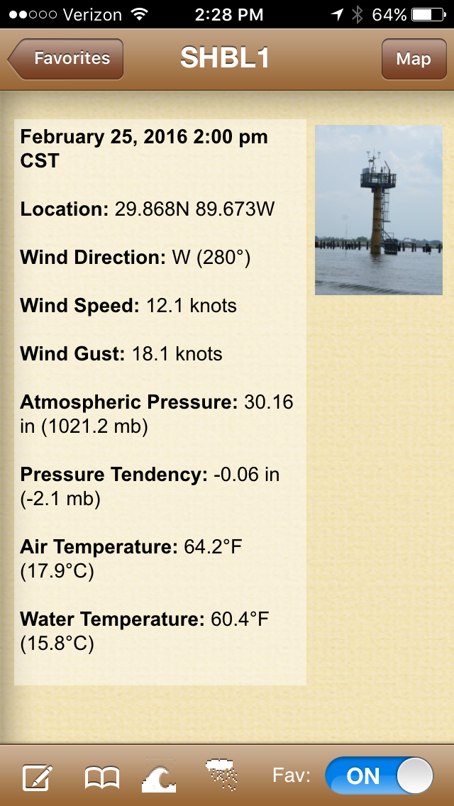 NOAA Buoy Data App