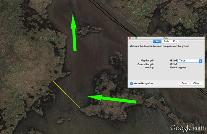 Satellite Imagery showing Aquatic Grass - How to find redfish spots