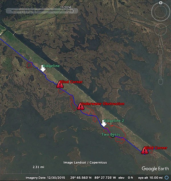 Spoil Canal Google Earth GPS File