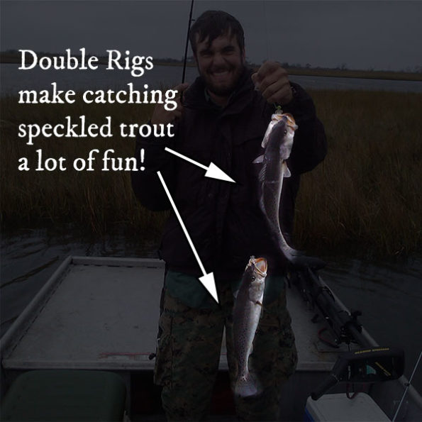 How To Tie & Fish A Double Rig For Speckled Trout