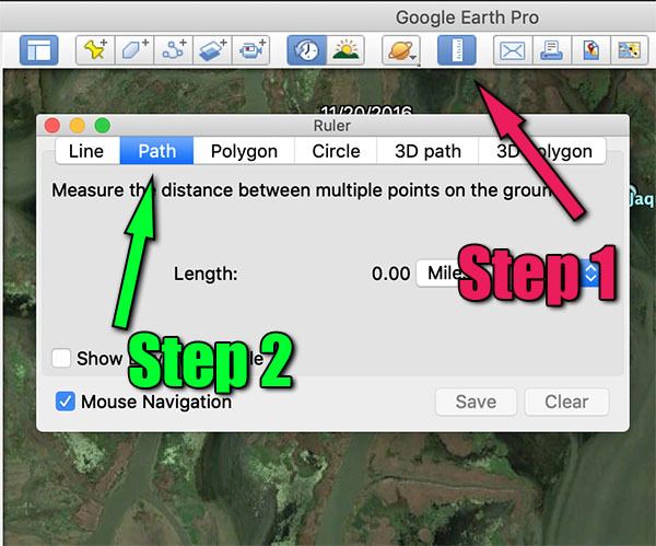 Use Path Tool in Google Earth