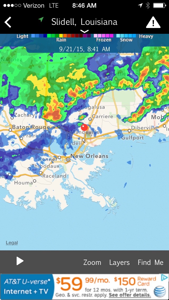 Weather Bug Radar Louisiana App