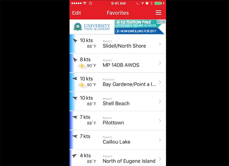 My Favorite App for Wind Forecasts Louisiana Fishing Blog