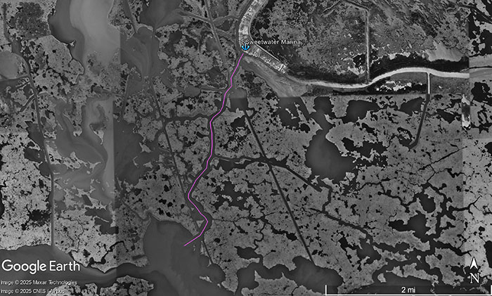 bayou gentilly before katrina with GPS route 700 bayou gentilly before katrina with GPS route 700