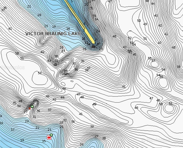 braunig lake navionics