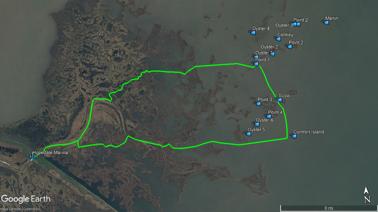comfort island fishing trip planned overview