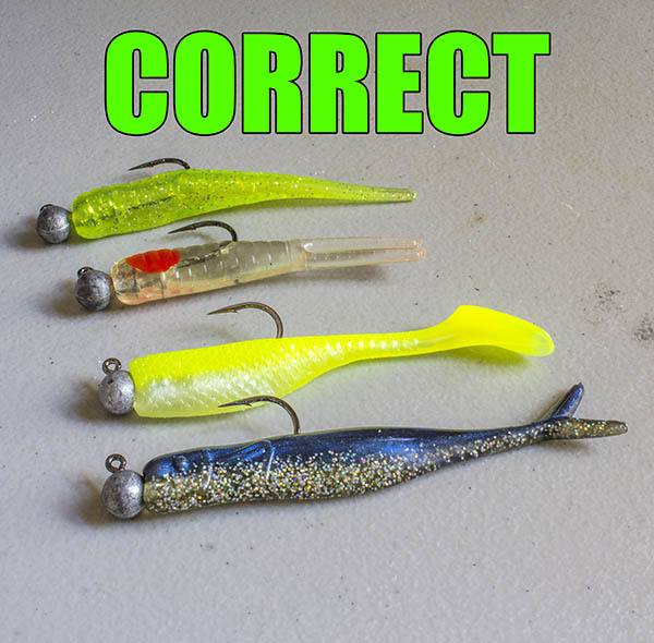 How to choose Jigheads for your soft baits 