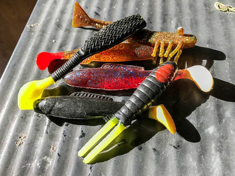 dark colored soft plastics