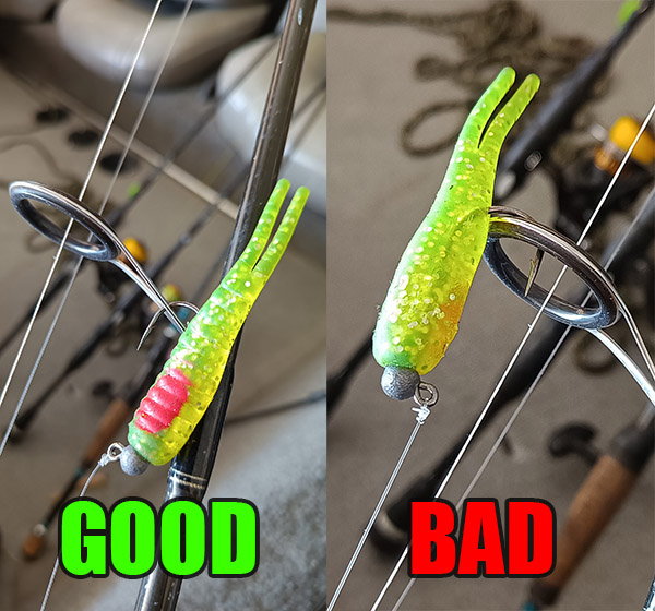 properly secure hook on spinning tackle properly secure hook on spinning tackle