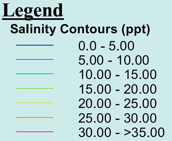 hydrocoast salinity legend