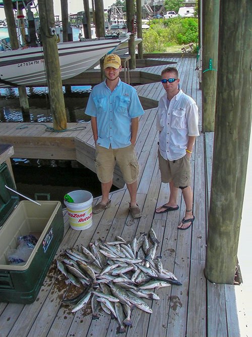speckled trout summer pattern limit june 2012