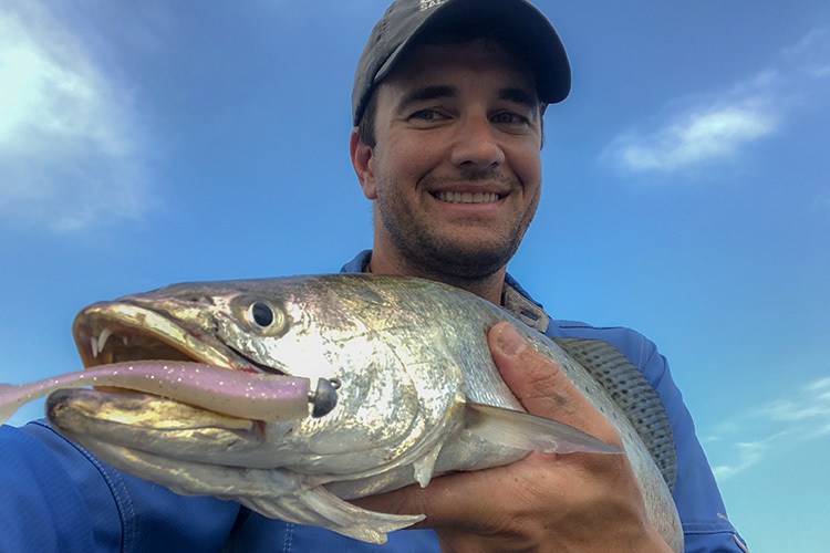 Devin Denman speckled trout fishing