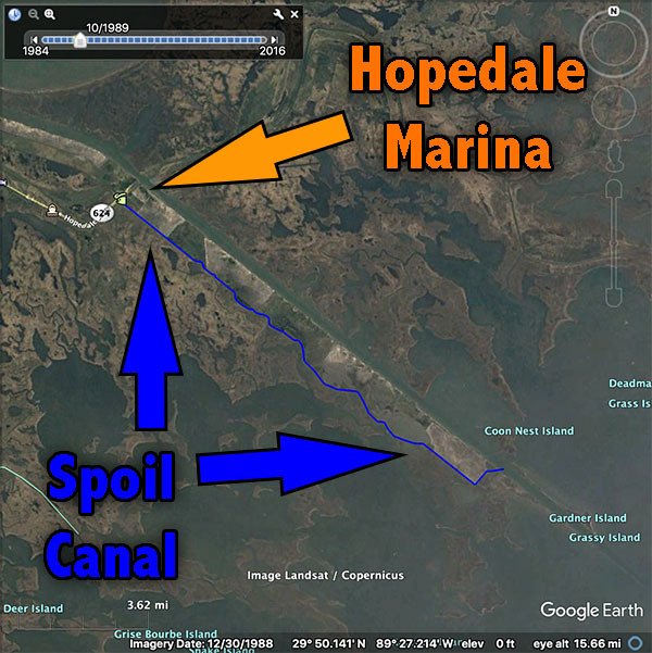 spoil canal location