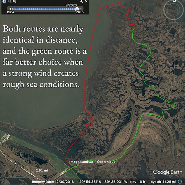 route planning strong wind